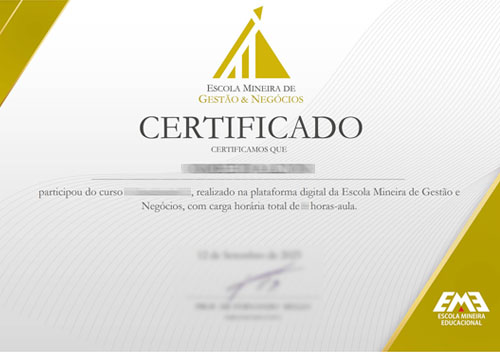 Exemplo de certificado